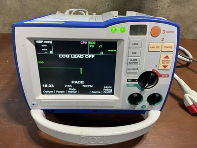 #ad ZOLL R SERIES ALS PARAMETERS MASIMO SPO2 ECG CO2 NIBP PACE MONITOR ONLY AS SHOWN $500.00