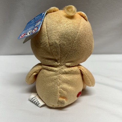 Peluche/etiqueta vintage 2004 Care Bear Friend Bear naranja/melocotón girasol retirado - Imagen 2 de 8