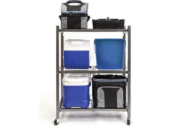 ORIGAMI RR3W 3-TIER FOLDABLE METAL SHELF - BLACK - Image 3 of 4