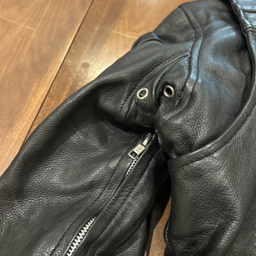 Motorcycle Jacket Genuine Leather Tons Of Bike Gear Size Medium - Foto 11 di 12