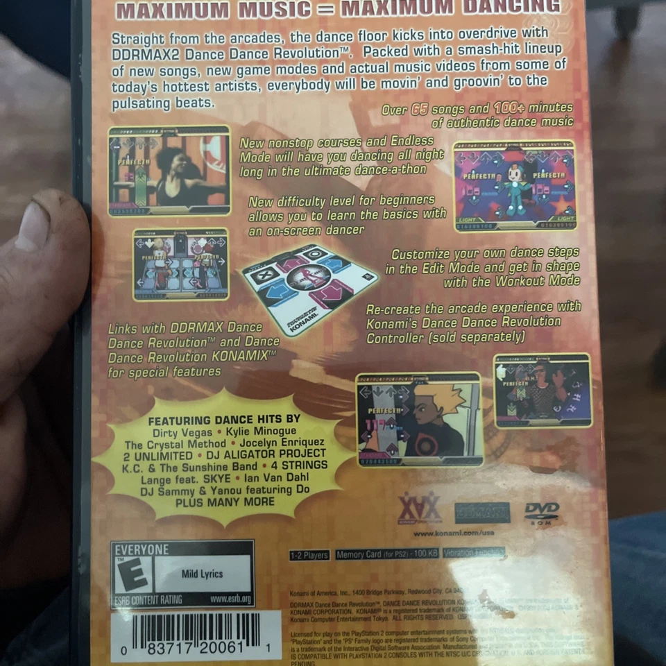 Dance Dance Revolution DDRMAX 2 PS2 (Sony PlayStation 2) No Manual - Image 3 of 3