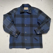 Vintage Sears Hercules Mackinaw Wool Cap/Cape Coat Plaid Hunting Camp Jacket M?