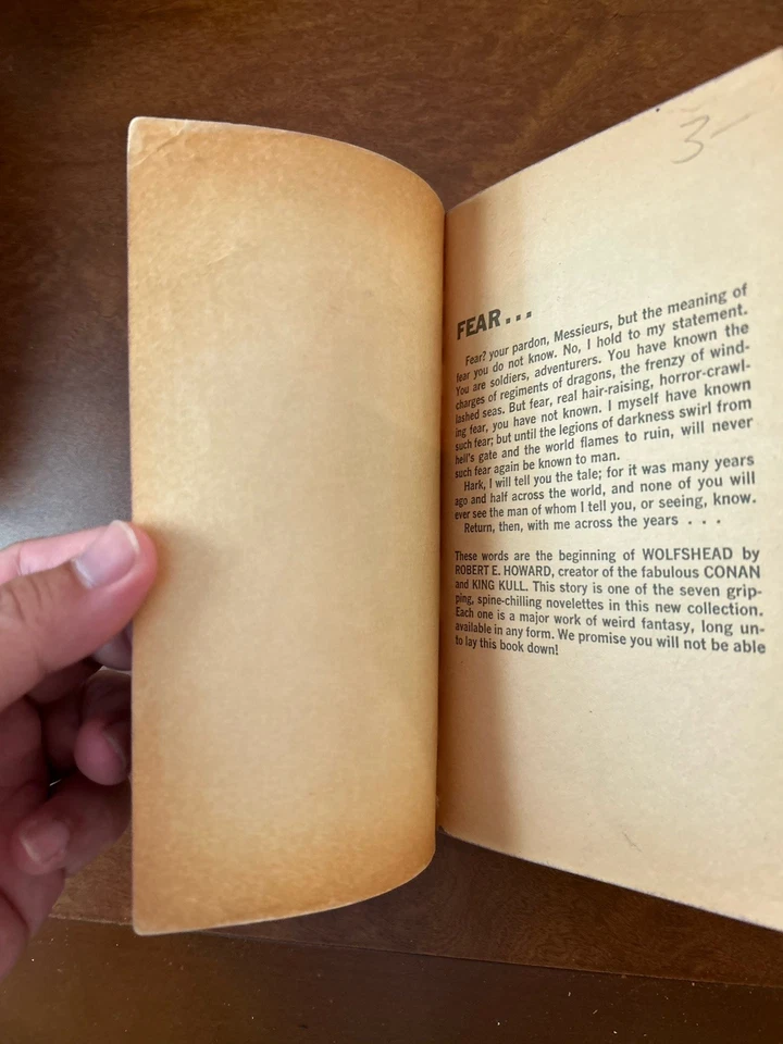 WOLFSHEAD (1968) Robert E. Howard - Lancer Books PB - Frazetta Cover - Image 3 of 4