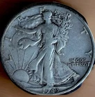 1943-D Walking Liberty Half Dollar Denver Circulated Silver 50C (2)