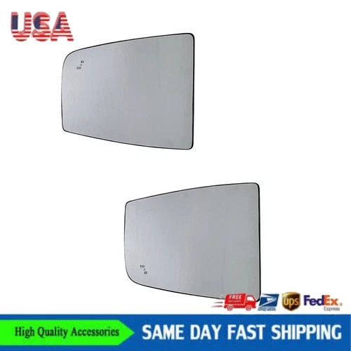 1 SET UPPER MIRROR GLASS FOR 2020-2023 FORD TRANSIT 150 250 350 BSM HEATED
