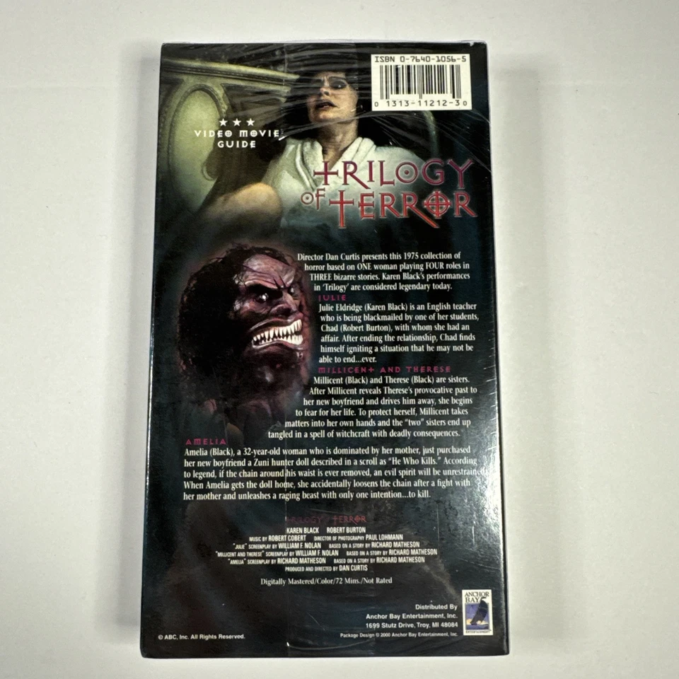 Trilogy of Terror (VHS) New Sealed Horror B Movie 2000 - Image 2 of 4