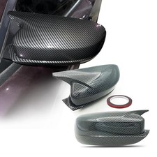 Rear View Side Mirror Cover Compatible with Dodge Charger Carbon Fiber Look