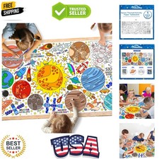 Giant Coloring Poster for Classroom Wall - Versatile 31.5 x 72 Inches Outer S...