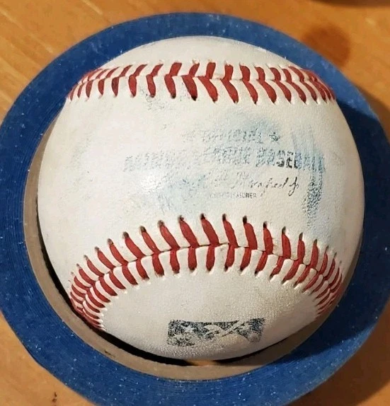 Autographed Baseball game used DIXON MACHADO - Image 2 of 2
