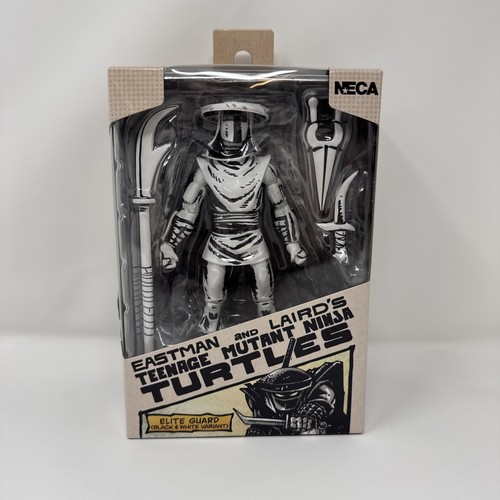 NECA TMNT Mirage Elite Guard Foot Ninja Black White Action Figure New RARE