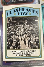 2021 Topps Heritage - News Flashbacks Dow Jones Closes Above 1,000 for First...
