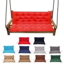 Swing Cushion Outdoor Porch Waterproof Bench Cushion 2-3 Seater Washable Benc...