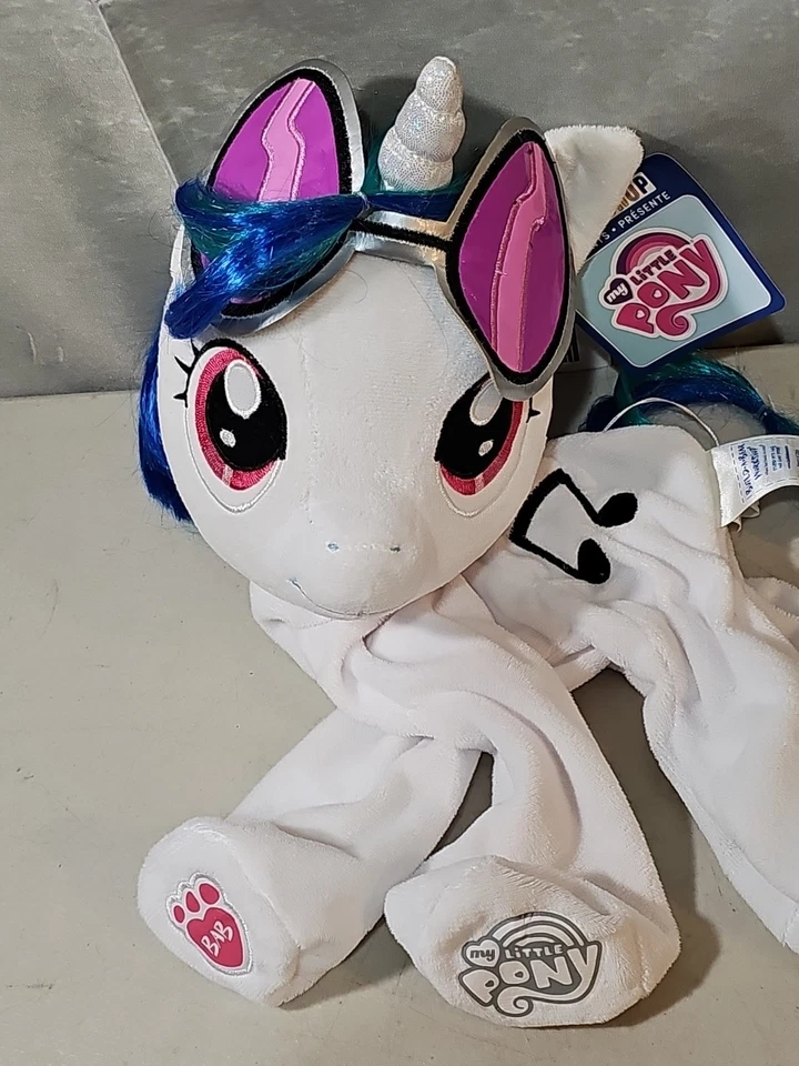 MLP Build A Bear My Little Pony DJ Pon3 Vinilo Arañazo Peluche Sin Relleno Etiquetas Foto 2 de 4