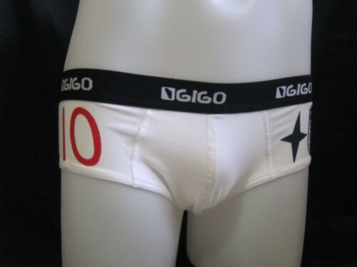 XL 33"-36"  White  ENGLAND Authentic GIGO Cotton Lycra Brief Underwear - Picture 1 of 5