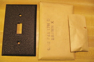 Pass Seymour Industrial Standard Toggle Switch Cover Textured Heavy Steel Plate