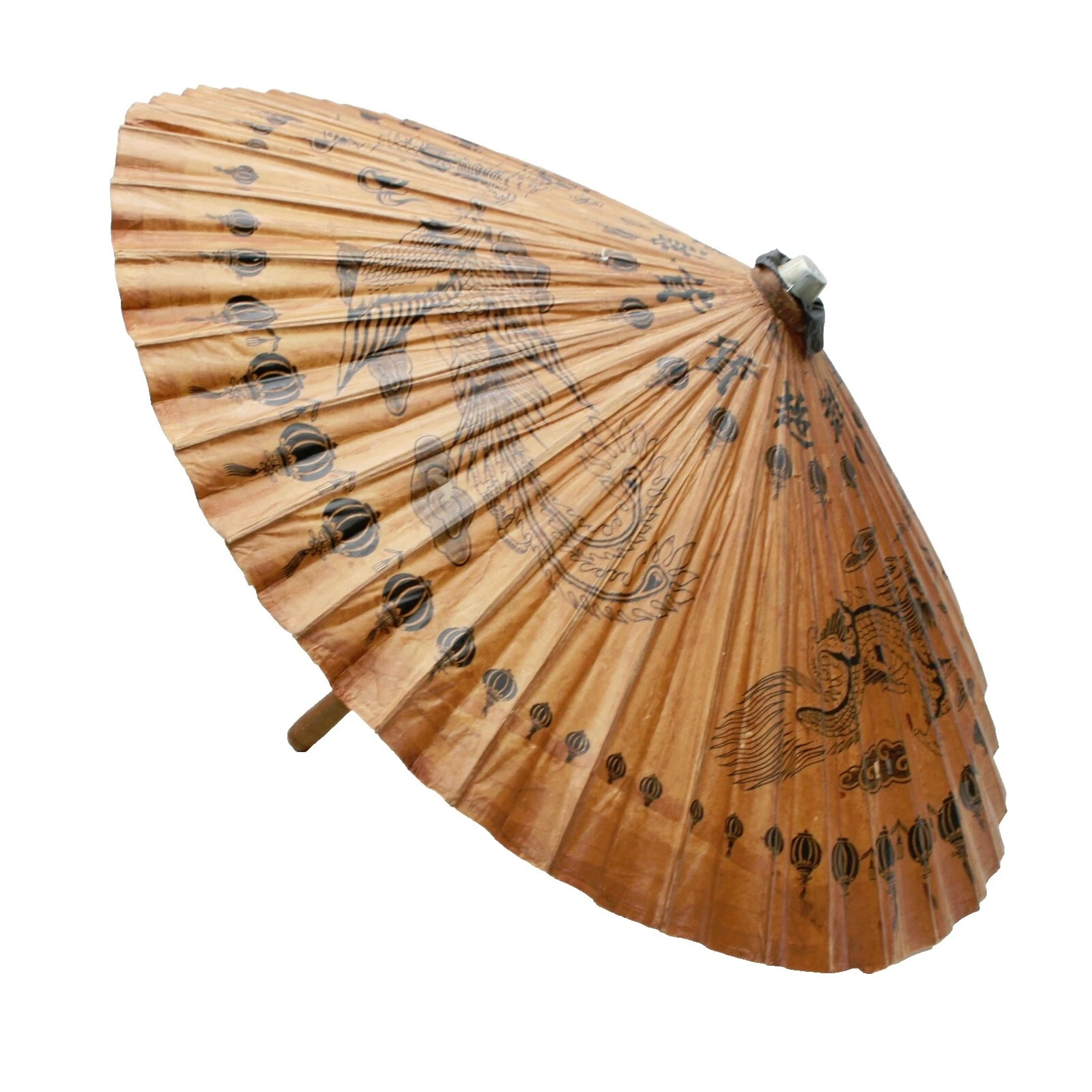 Wooden Black Vintage Umbrellas & Parasols