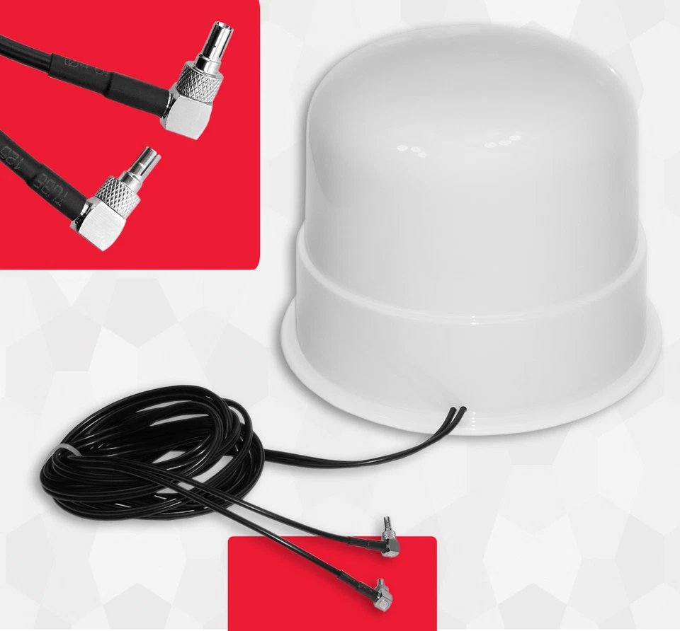 Antenna esterna omnidirezionale 4G 3G LTE MIMO Vodafone R212 R215 R216 Allband - Immagine 2 di 4