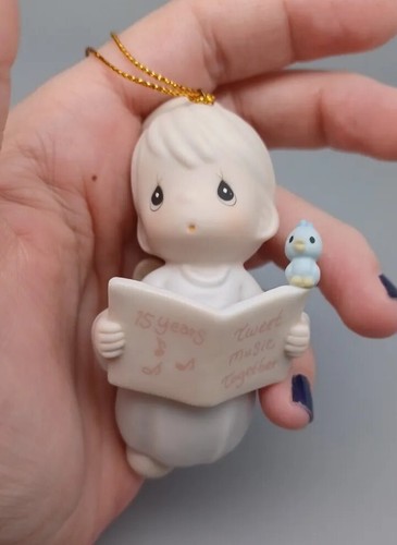 "Precious Moments 1992 adorno conmemorativo 15 años ""Tweet música juntos" - Imagen 5 de 9