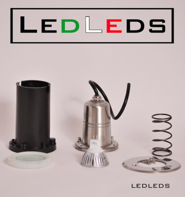 Faretto Led A Pavimento Carrabile 6W Luce Calda Inox Segnapasso Tondo Da Esterno 4000K, Faro Calpestabile Per Esterni 12V - Lampo CARR/6W/BN - Foto 7