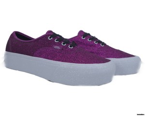 platform glitter vans