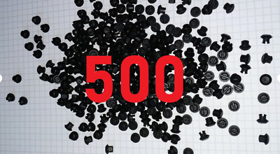 Lego Technic 500 Stück Gumminoppen rubber black 24375 6139223 42140 42069 17101
