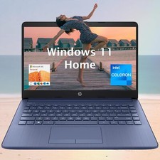 HP 14" HD Student Ultral Light Laptop Intel Quad-Core N4120, 8GB RAM 64GB eMMC