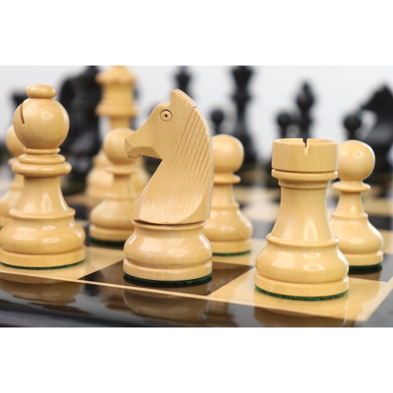 19 Golden Rosewood & Maple Solid Inlaid Wood Chessboard- Algebraic  Notations – royalchessmall