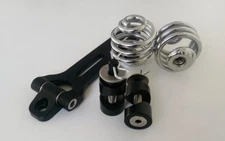 Solo Seat Bracket Kit Easy Fit 2" Springs 1"Bolt on Mounts Harley Chopper Bobber