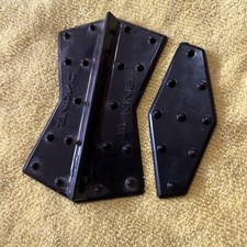USED Black Dakine Spike Stomp Pad 2 Pieces Snowboard Stomp Pad Just Add Sticky 