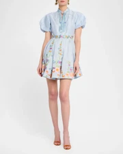 La Fuori Eva Azure Embellished Mini Dress NwT Size Small