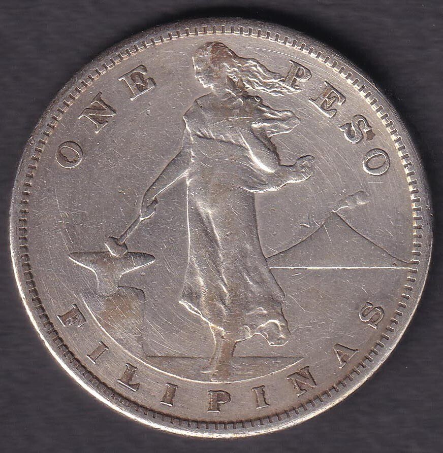 M*n様 11713 1910-S Peso アメリカ領フィリピン1ペソ銀貨女性 M*n様 11713 1910-S Peso アメリカ領フィリピン1ペソ銀貨女性 s-