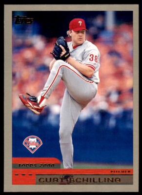 2000 Topps Curt Schilling Baseball Card Philadelphia Phillies #120