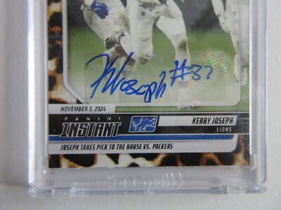 2024 Panini Instant NFL Kerby Joseph Premier Signatures Jaguar