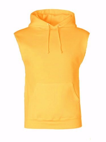 Herren Ärmellos Pullover Kapuzenpullover Einfarbig Baumwolle Weste Hoodie Taschen - Bild 9 von 13
