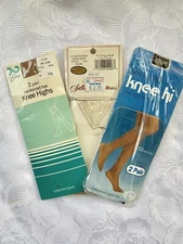 Lot of VTG Knee Highs Women's Various Brands NEW