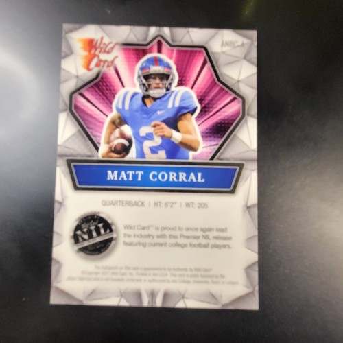 2022 Wild Card Alumination Matt Coral AUTOGRAPH AUTO REFRACTOR card ANBC-A - Picture 2 of 2