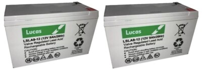 x 12V 9ah 'HIGH RATE' Batteries Oset Spider Electric mini