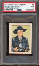 1951 FC38 Hopalong Cassidy Post Wild West #3 Hopalong Cassidy PSA 7