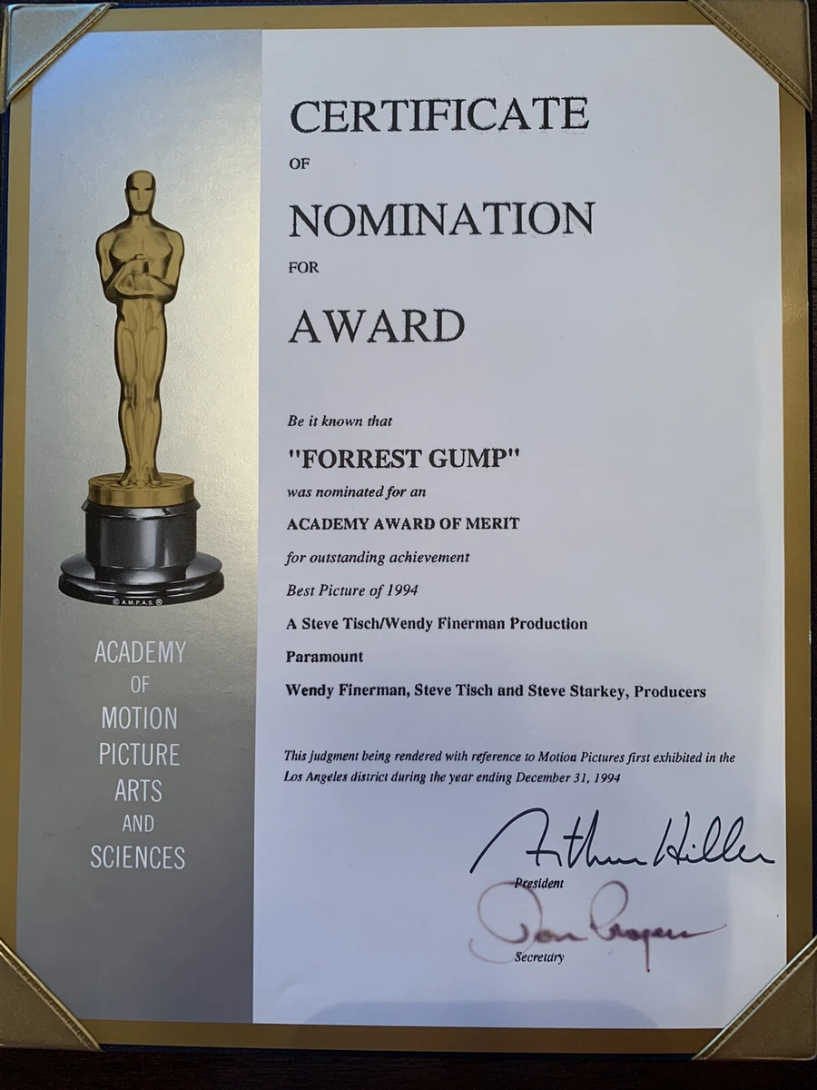 Nomination Certificate Template