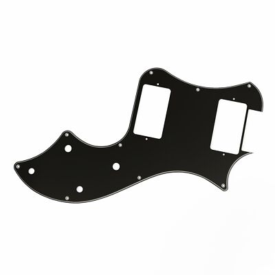 PRS S2 SC Standard Satin Pickguard, 3-Ply, Black/White/Black