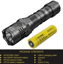 NITECORE P20iX 4000 Lumen USB-C Rechargeable Flashlight Charging Cable Tactical