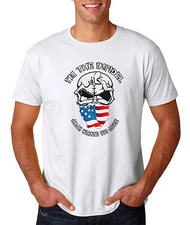 I'm The Infidel Allah Warned You About T-Shirt AMERICAN FLAG Skull Tee Army NRA
