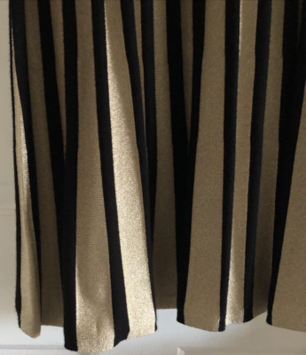 knee length dresses for ladies Metallic Multi Stripe Dress-Metallic Multi Stripe main image 0