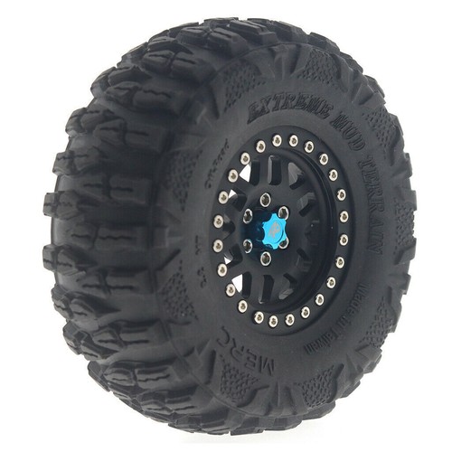 4X Aluminum Alloy RC Car Wheel Rim Center Caps M4 Nut for Axial 1:10 RC Car TRX4 - Picture 7 of 16
