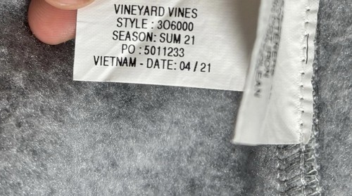 Vineyard Vines Fleece Vest Unisex Kids Sz L (16) Gray Whale Beach Full Zip - Picture 6 of 6