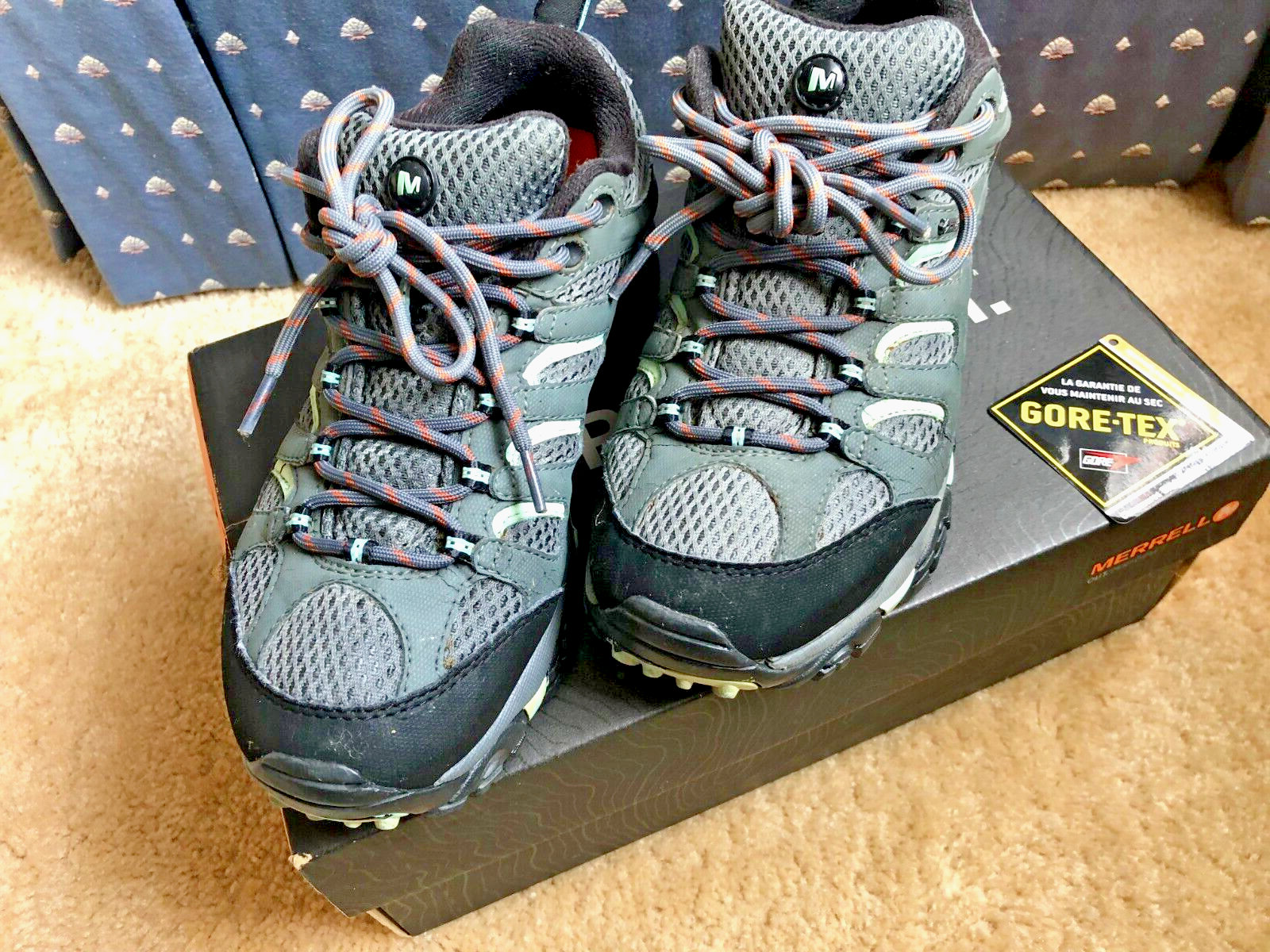 Scarpe da trekking escursionismo Merrell taglia USA 7M MOAB Gore Tex