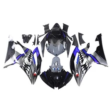 Shark Silver Blue Fairing Kit For Yamaha YZF600 R6 2008-2016 Injection Bodywork