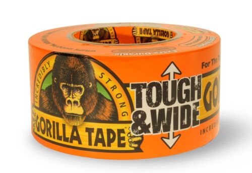 Gorilla Tape Tough and Wide Extra Strong DIY Duct Tape 3 inch / 75mm x 27M BLACK - Afbeelding 1 van 2