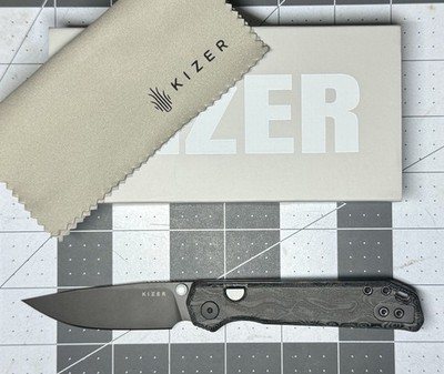 Kizer Begleiter 2.9 Vortex Micarta Grey PVD BD1N 2BDA2