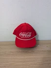 Rare Vintage Coca-Cola Hat Corduroy Red Snapback Trucker Cap Made in USA
